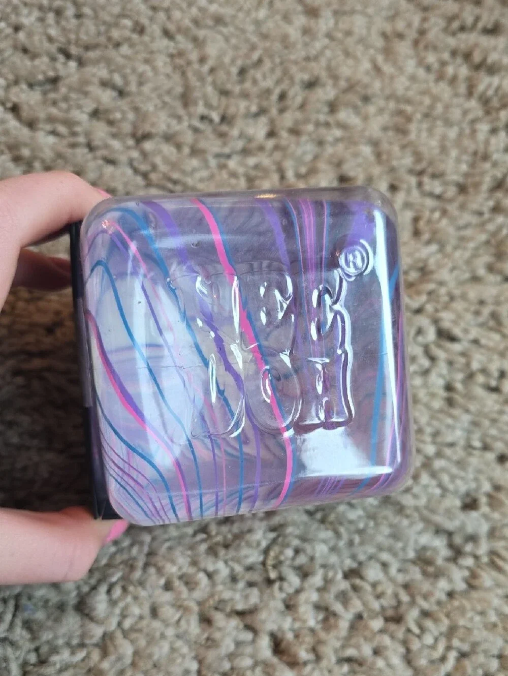 Nee-doh Nice Berg Swirl Purple Pink Stress Squishy